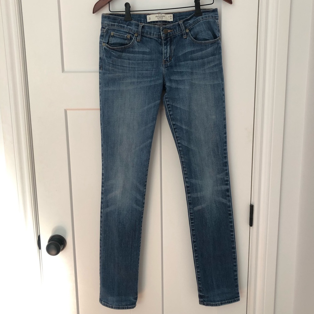 Abercrombie Fitch Jeans Womens 2 Long Blue Erin Perfect Stretch Skinny W26 L35